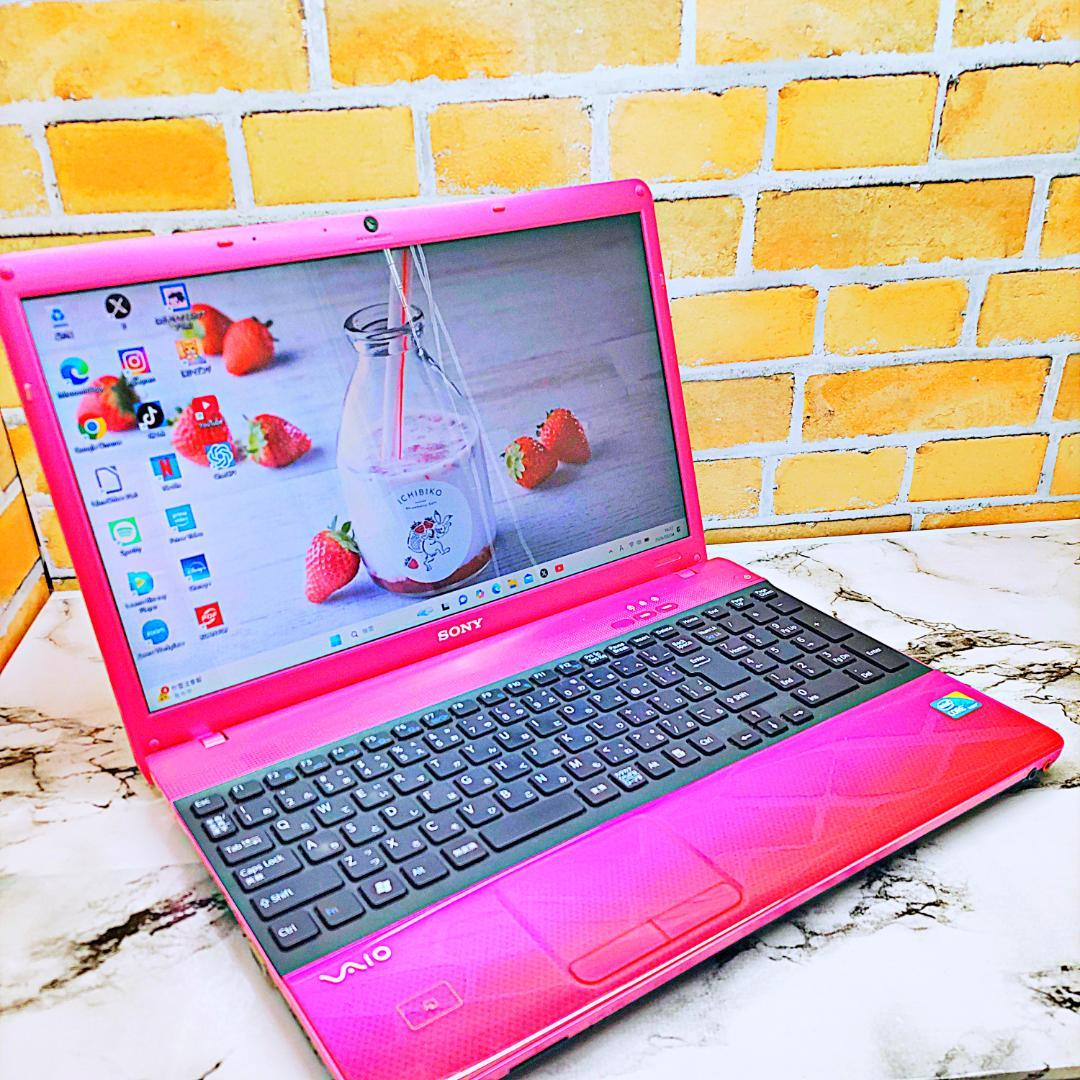 レアなピンク❤️ノートパソコン❣️Core-i5☘️爆速SSD✨Blu-ray