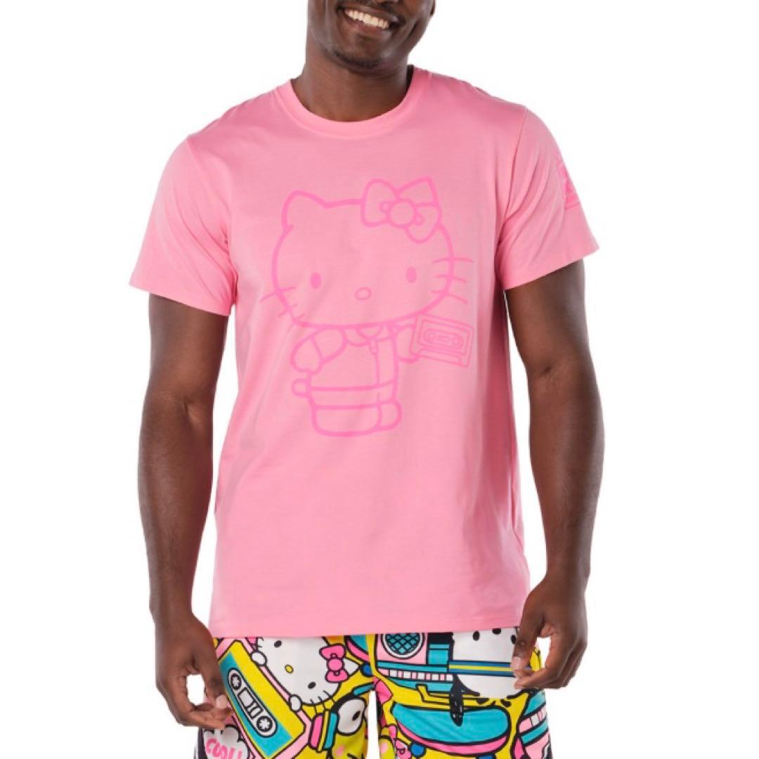 新品☆ZUMBA M/Lサイズ Hello Kitty 半袖 Tシャツ ピンク - メルカリ