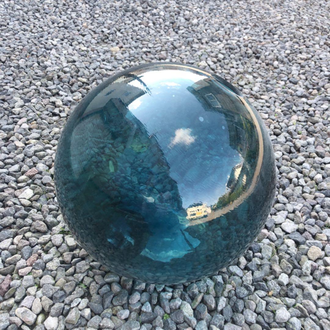 ガラスの浮き球1個 ビンテージ浮き玉 穴あけ加工済み - メルカリ