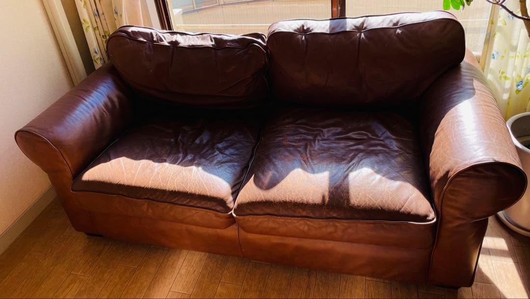 LAURA ASHLEY】Burgess バージェス 総革 2シーターソファ - メルカリ