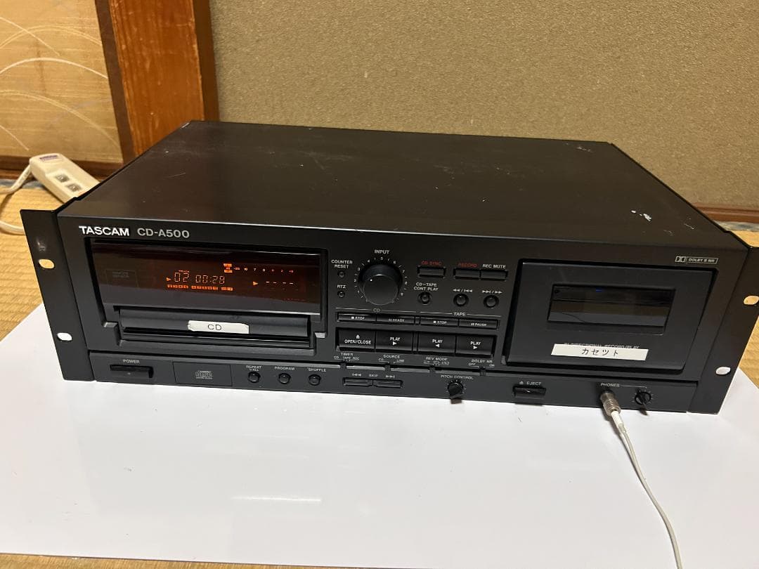 火*）様 TASCAM CD-A500 CD・カセットデッキ CD-A500 | 業務用CDプレーヤー/カセットデッキ | TASCAM (日本)
