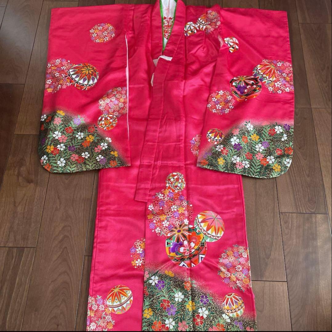☆miiiko様専用☆7歳 七五三 着物 結び帯 上げ帯 足袋 髪飾り セット