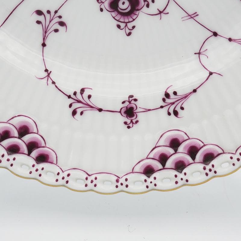 ロイヤルコペンハーゲン バーガンディ フルレース プレート 17.5cm #3