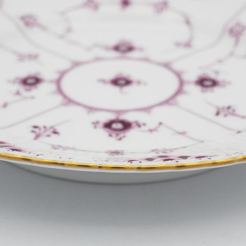 ロイヤルコペンハーゲン バーガンディ フルレース プレート 17.5cm #3