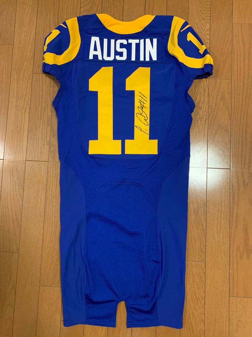 【サイン入】 ロサンゼルス・ラムズ オースティン選手 ユニフォーム 11番 📍工藤羊肉店 3号店 🏆昨季ワールドシリーズ王者 ロサンゼルス