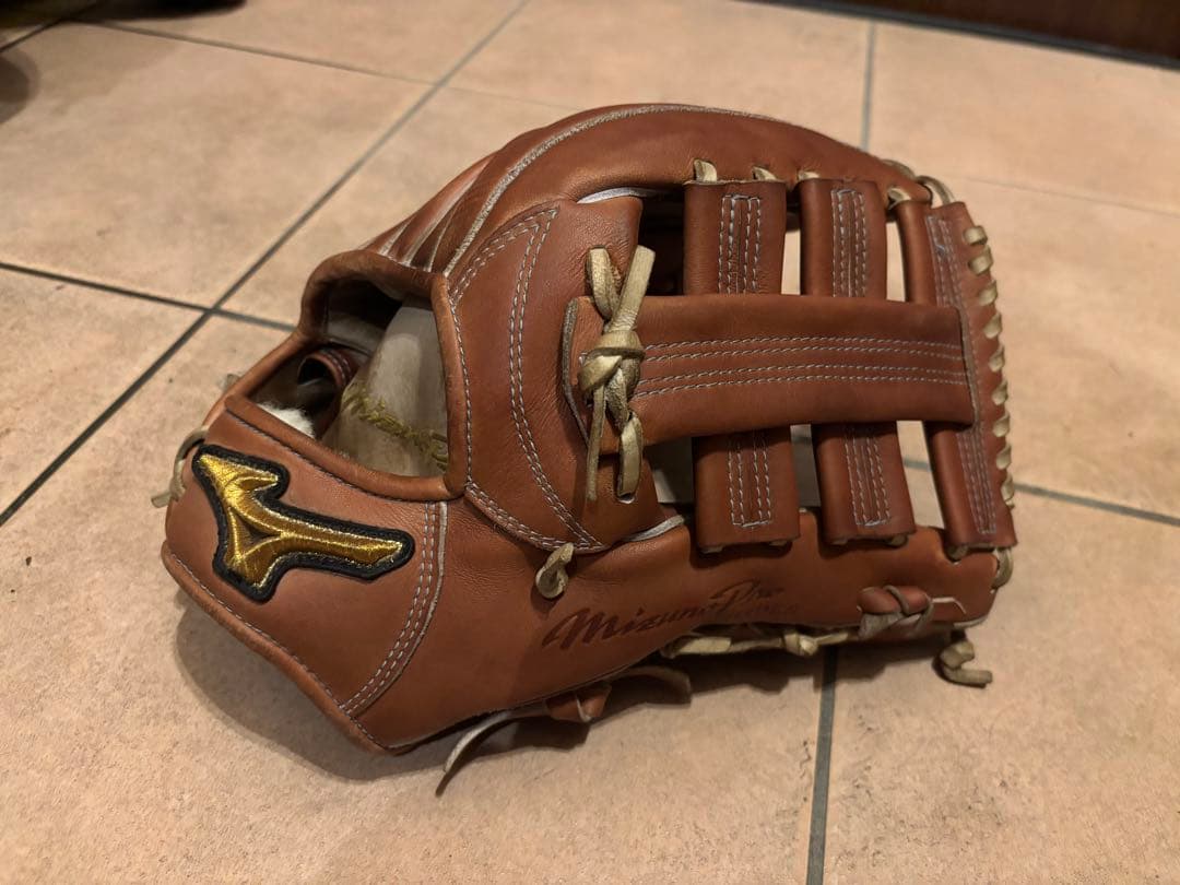 限定】ミズノプロ 硬式外野手用 イチローのグローブ職 人岸本耕作監修