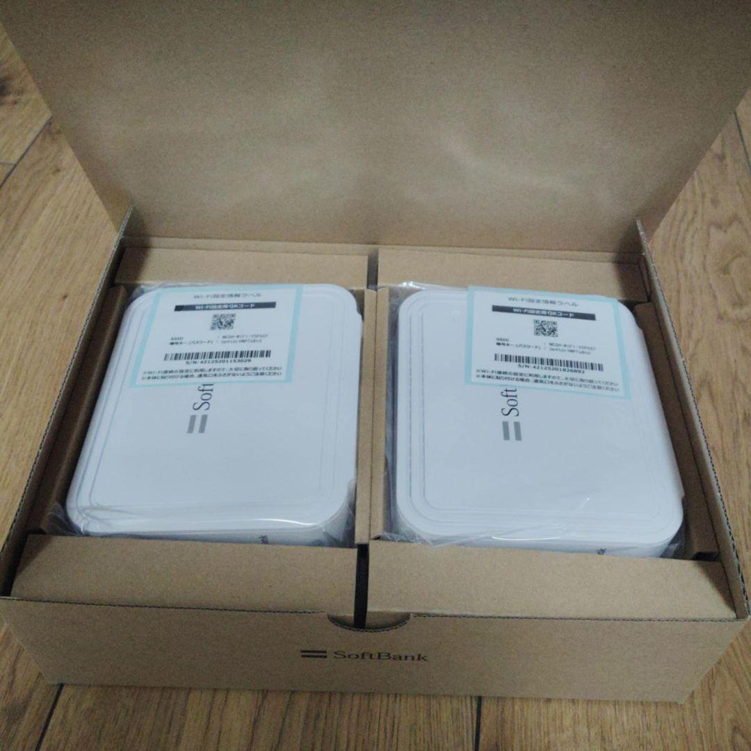 SoftBank 無線LANルーター 2台セット - メルカリ