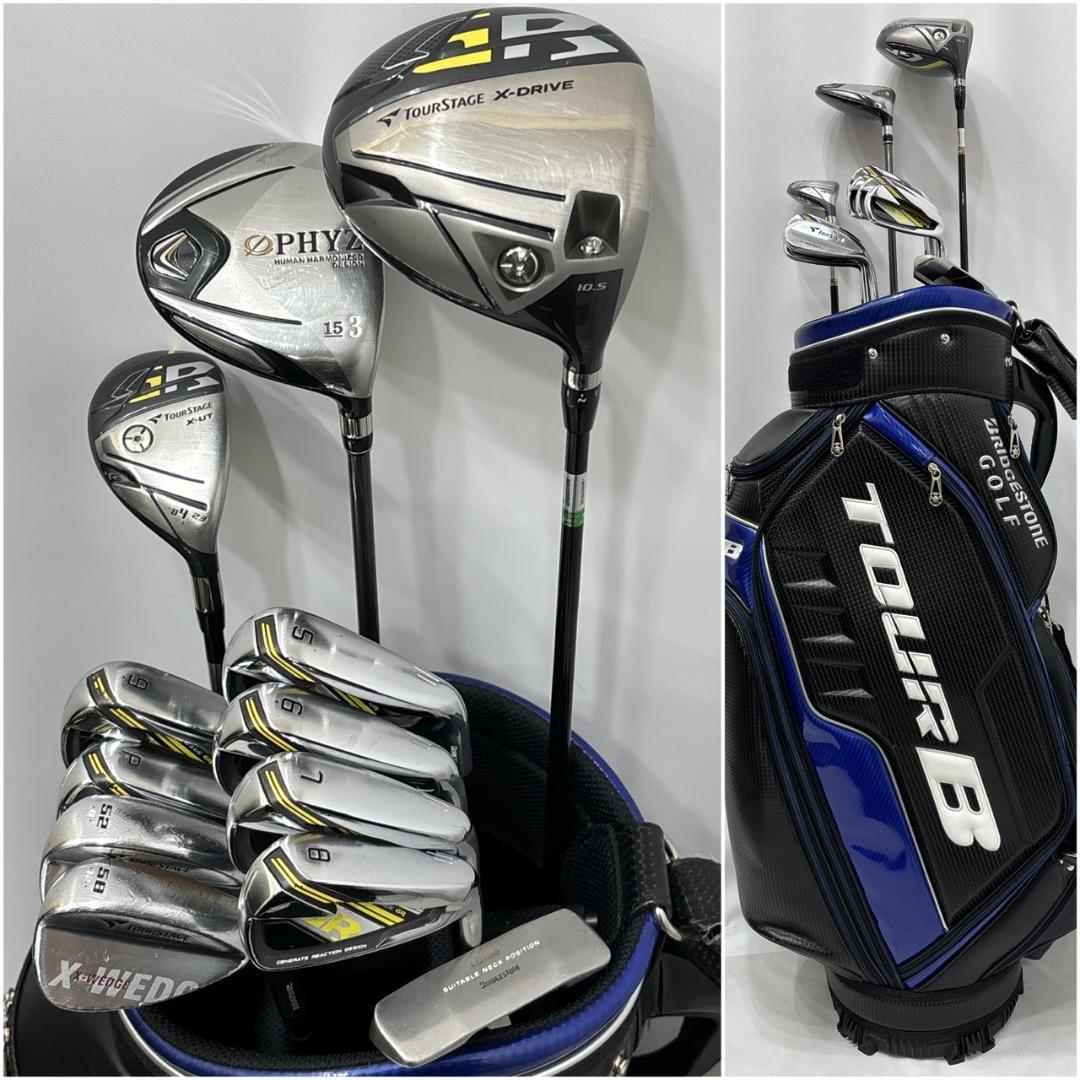 メンズ右利き初心者用　ツアーステージ　ファイズ　ゴルフクラブセット　W-2766 メンズ右利き初心者用 ツアーステージ ファイズ ゴルフクラブセット W