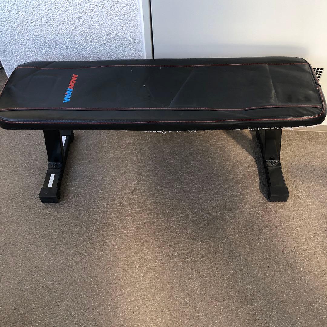 WINNOW トレーニングベンチ 黒 Amazon.co.jp: WINNOW フラットベンチ マルチ 腹筋 背筋 トレーニング