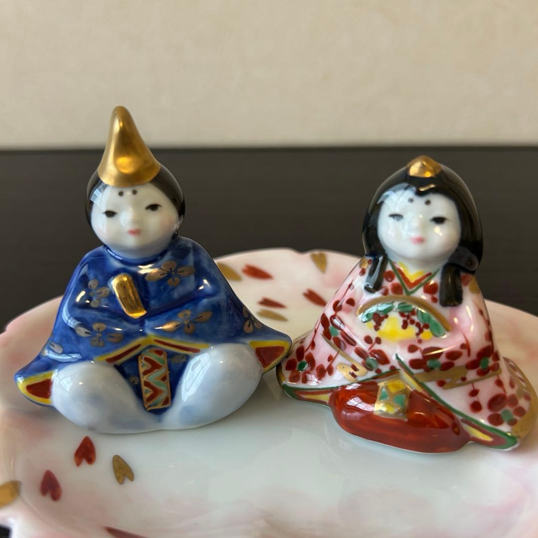 陶器製 雛人形 お雛様 雛飾り 有田焼 - メルカリ