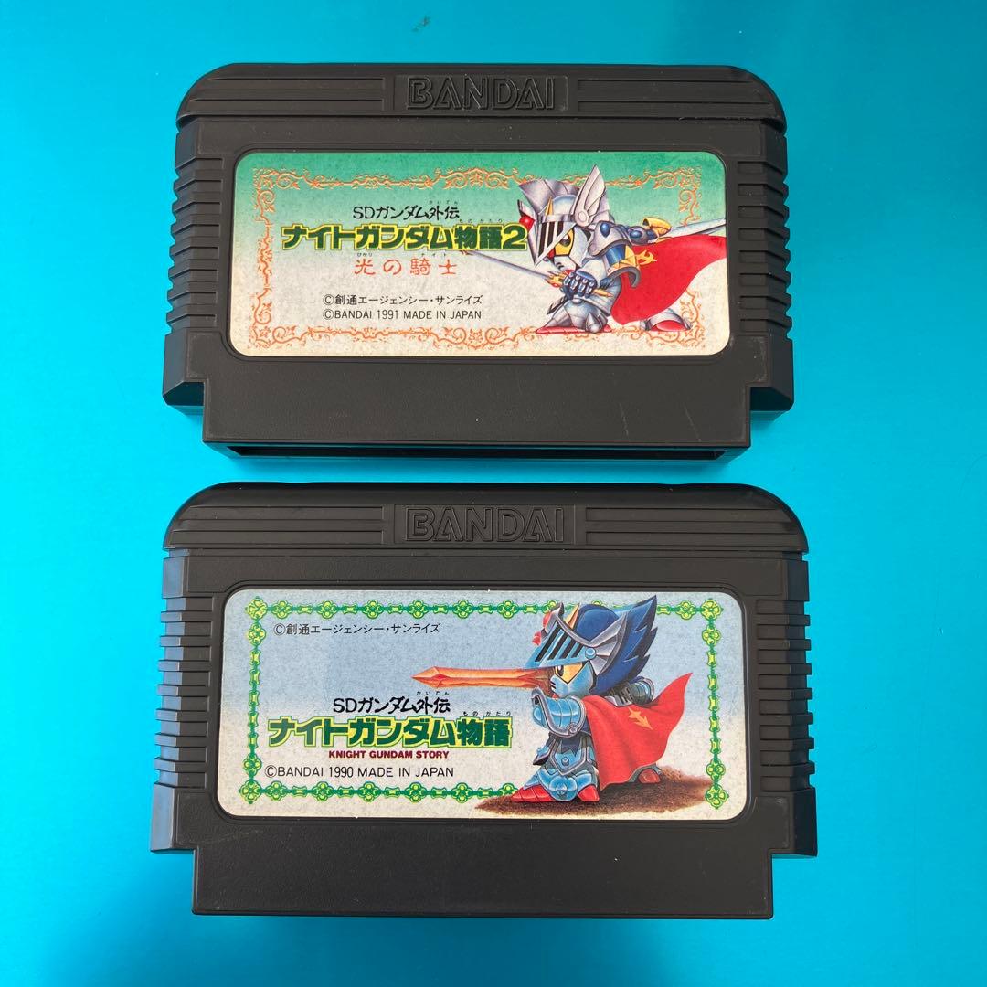 SDガンダム外伝ナイトガンダム物語☆ファミコン☆2本セット - メルカリ