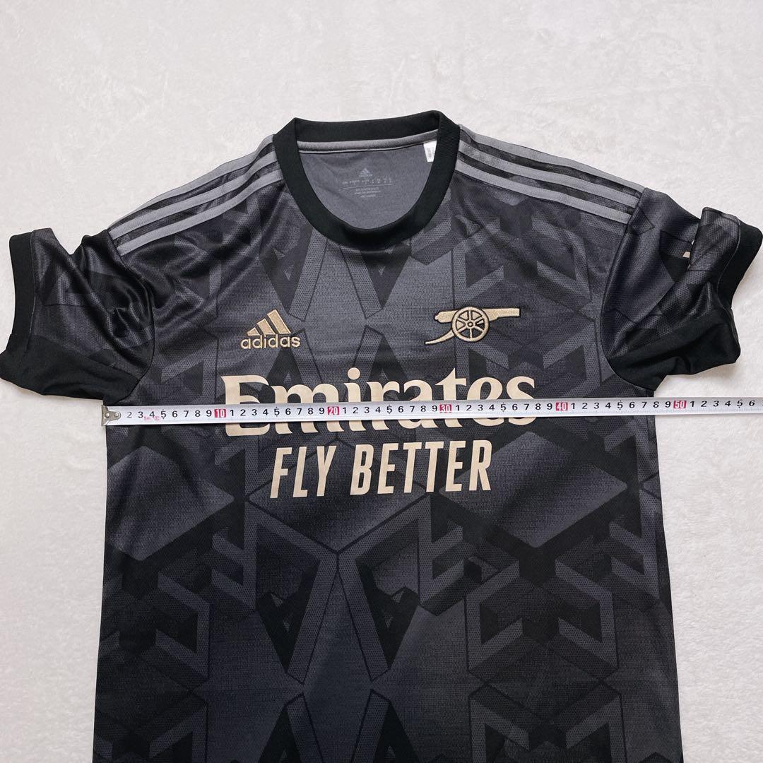 美品】adidas 22 23 アーセナルAWAYユニフォーム 黒 金 - メルカリ