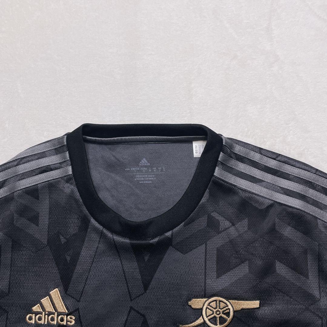 美品】adidas 22 23 アーセナルAWAYユニフォーム 黒 金 - メルカリ