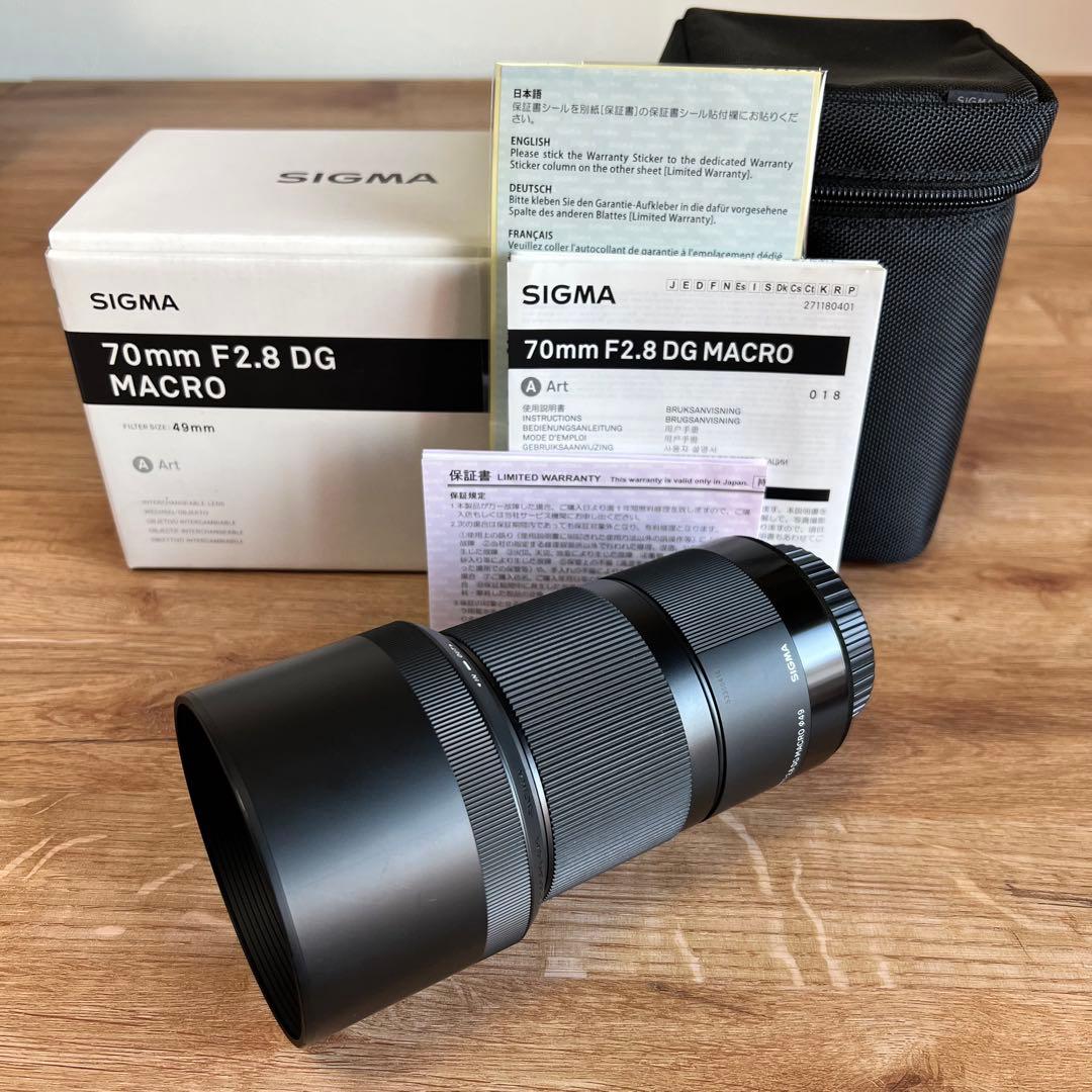 レンズ(単焦点) SIGMA 70mm F2.8 DG MACRO | Art Canon EF カメラレンズ 70mm F2.8 DG MACRO Art ブラック [キヤノンEF /単焦点
