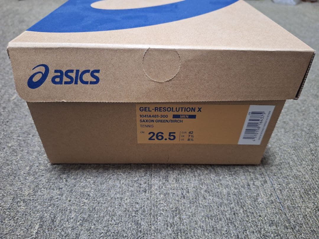 アシックス　メンズテニスシューズ 　ゲルレゾリューショ ンX　26.5cm