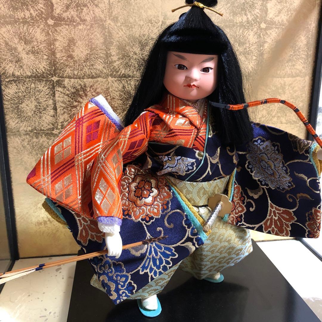 日本人形 五月人形 鳴弦 東京久月 ガラスケース入り