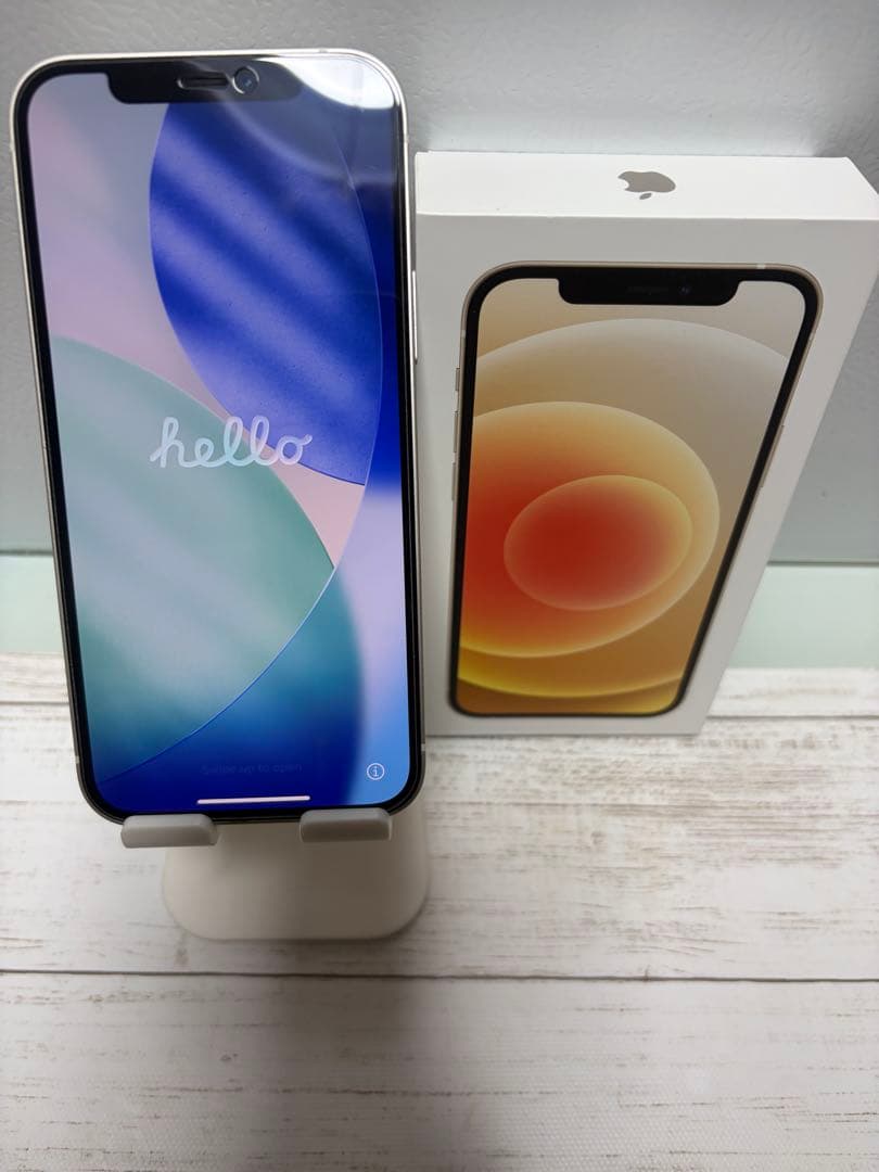 美品✨iPhone12 128GB ホワイト（箱あり・付属品あり） - メルカリ