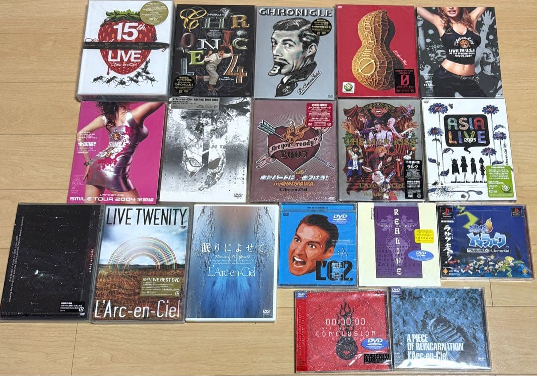 L'Arc~en~Ciel ☆ DVD 17枚 セット + PSソフト - メルカリ