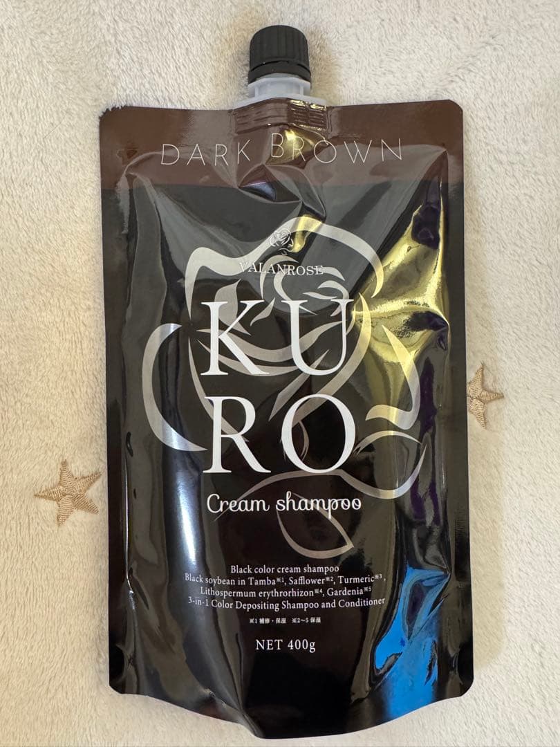 バランローズ KURO Cream Shampoo ダークブラウン 400g - メルカリ