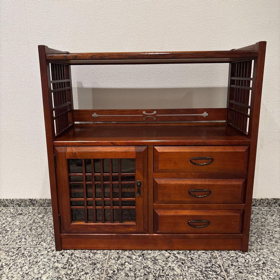 カリモク　チェスト　茶箪笥　飾り棚 ドロアーチェスト タンス カリモク FT3114 ハイタイプ オーク材 2色 高