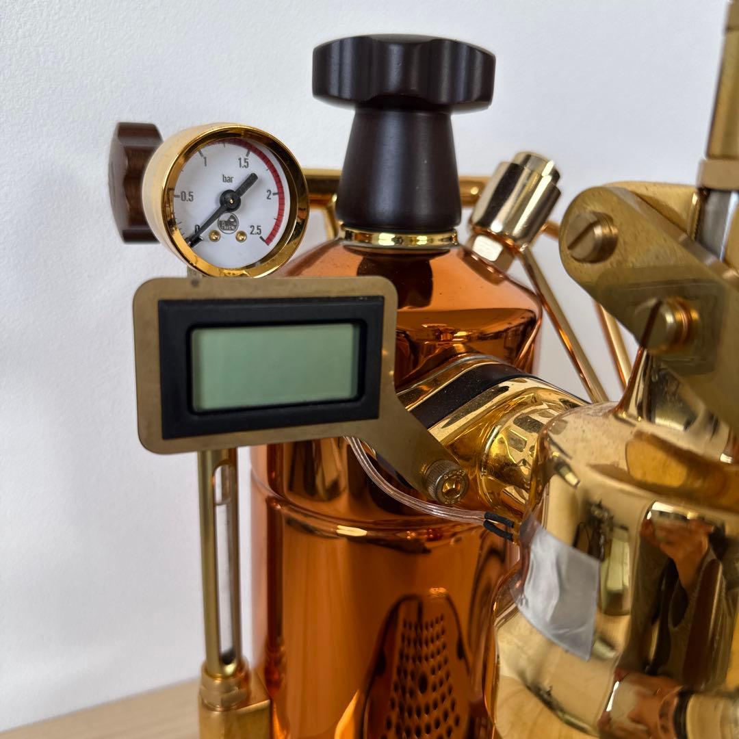 La Pavoni Rame Gold 2021 温度計と圧力計付 - メルカリ