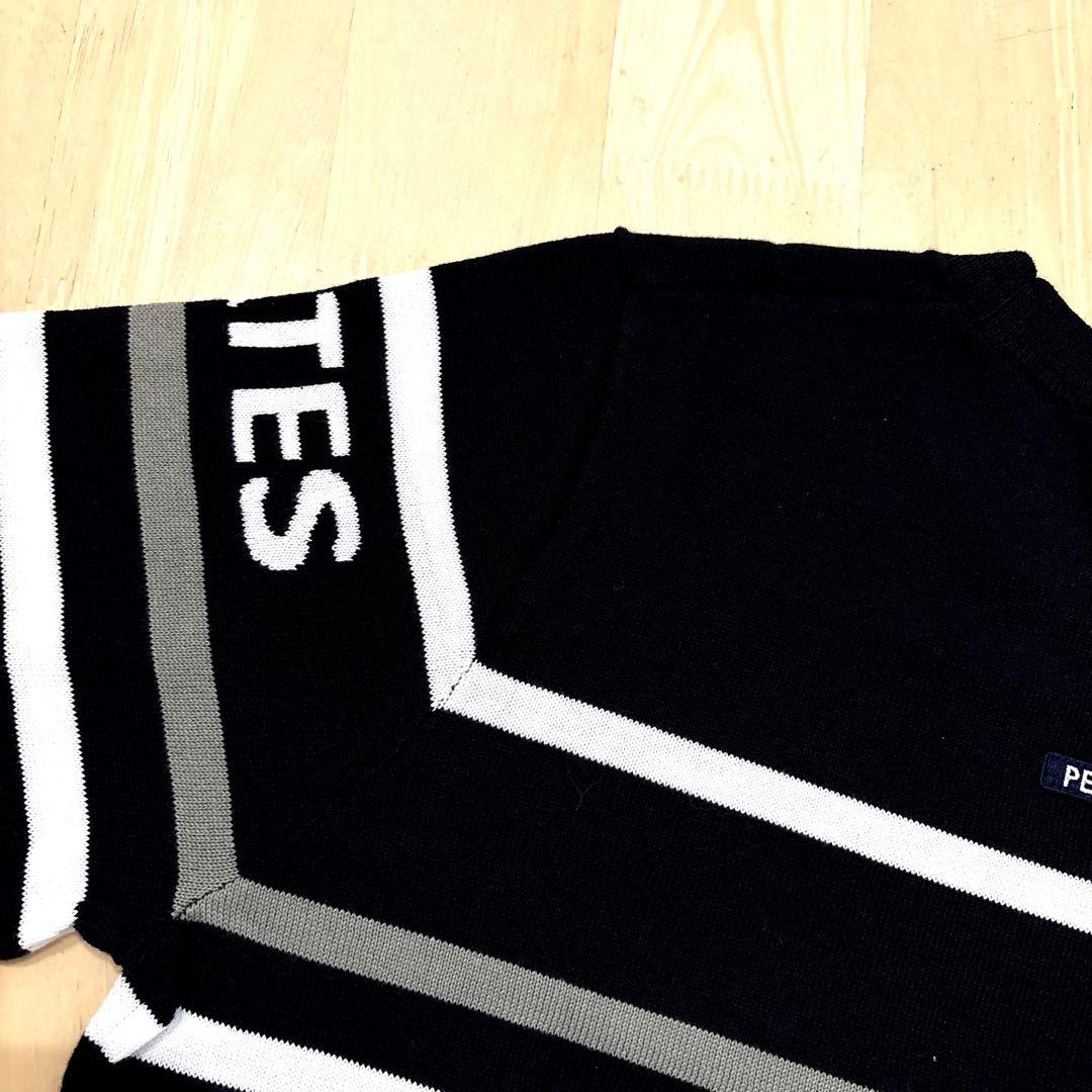 パーリーゲイツ☆新品 配色ボーダーコットンクルーネックニット - メルカリ