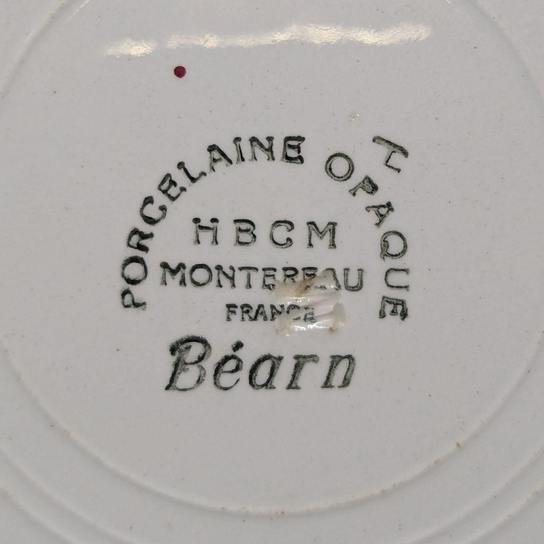 フランス クレイユモントローBearnバスク柄プレート平皿 - メルカリ