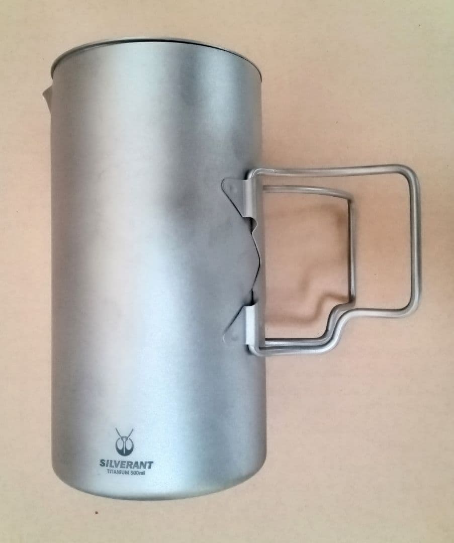 ☆チタン製フレンチプレスコーヒーメーカーセット＊シルバーアントと