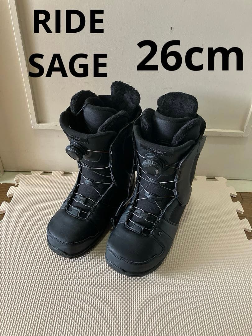【美品】26cm RIDE SAGE ボア スノーボードブーツ(女性用) 楽天市場】25-26 RIDE/ライド SAGE セージ レディース ブーツ ボア 熱