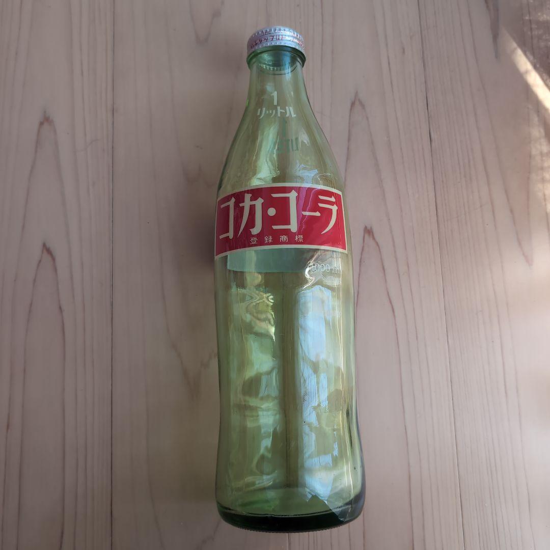 コカ・コーラ ガラス瓶 1L 昭和レトロ - メルカリ