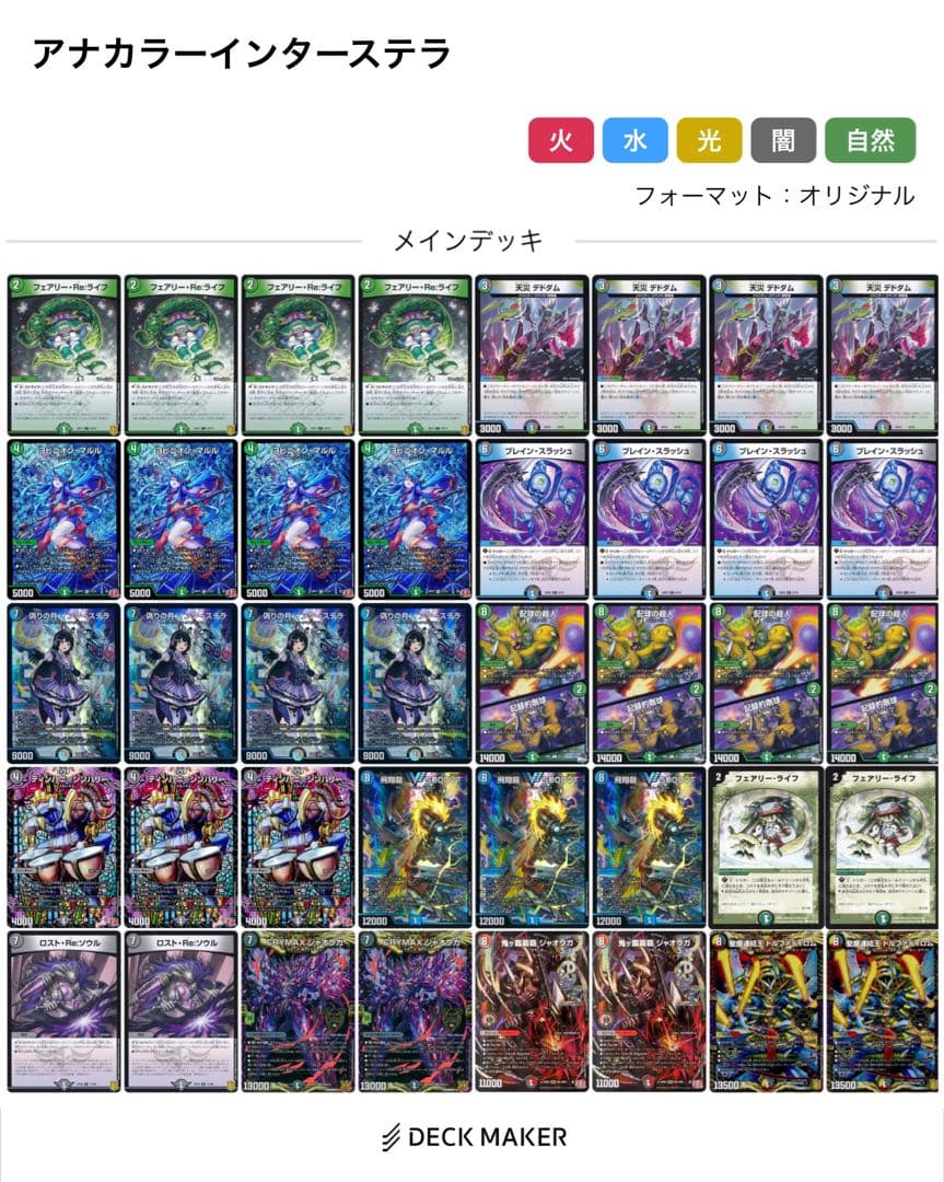 アナカラーインターステラ　アナカラーマルル　デッキ アナカラーインターステラ 所感｜おにおん