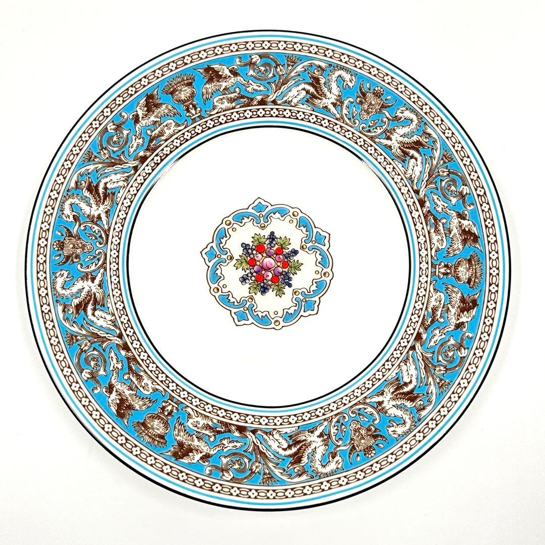 ウェッジウッド　フロレンティーン　ターコイズ　デザートプレート　17.5cm