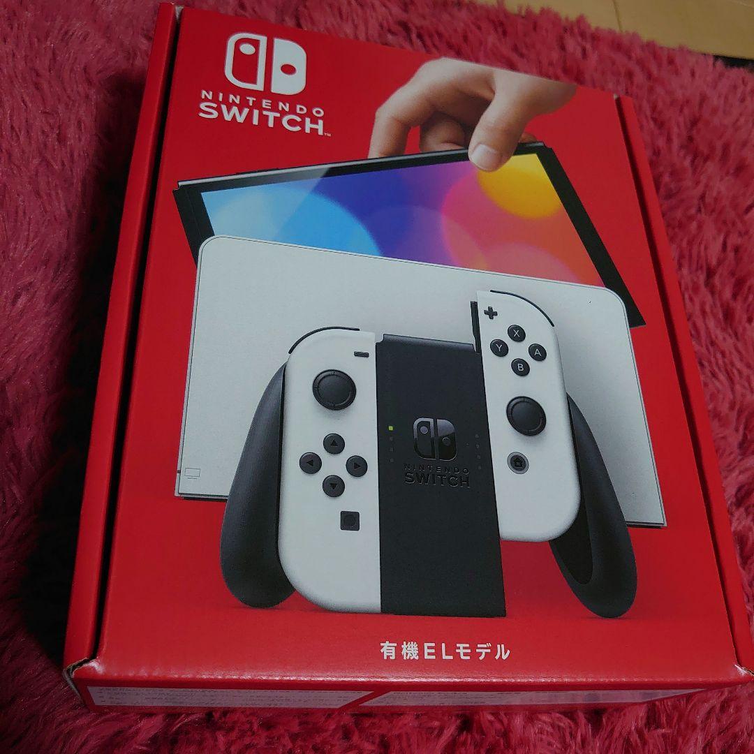 Switch本体有機EL JCホワイト 8月購入！保証付き！