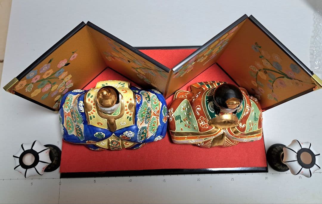 k-② 九谷焼 ひな人形 5号 親王飾り 清香作 - メルカリ