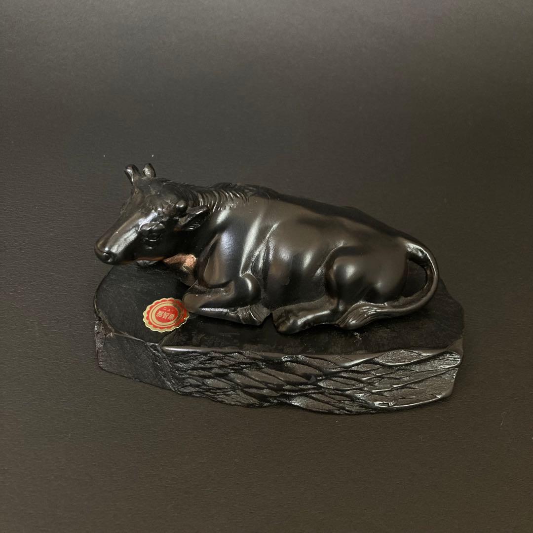 那智黒 那智石 牛 置物 - メルカリ