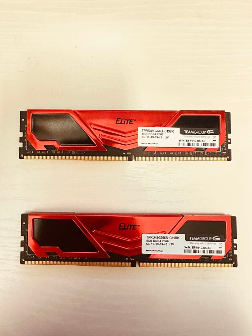 TEAMGROUP ELITE DDR4 2666 8GB×2枚セット Amazon.co.jp: TEAMGROUP Elite DDR4 16GB キット (2 x 8GB) 2666MHz