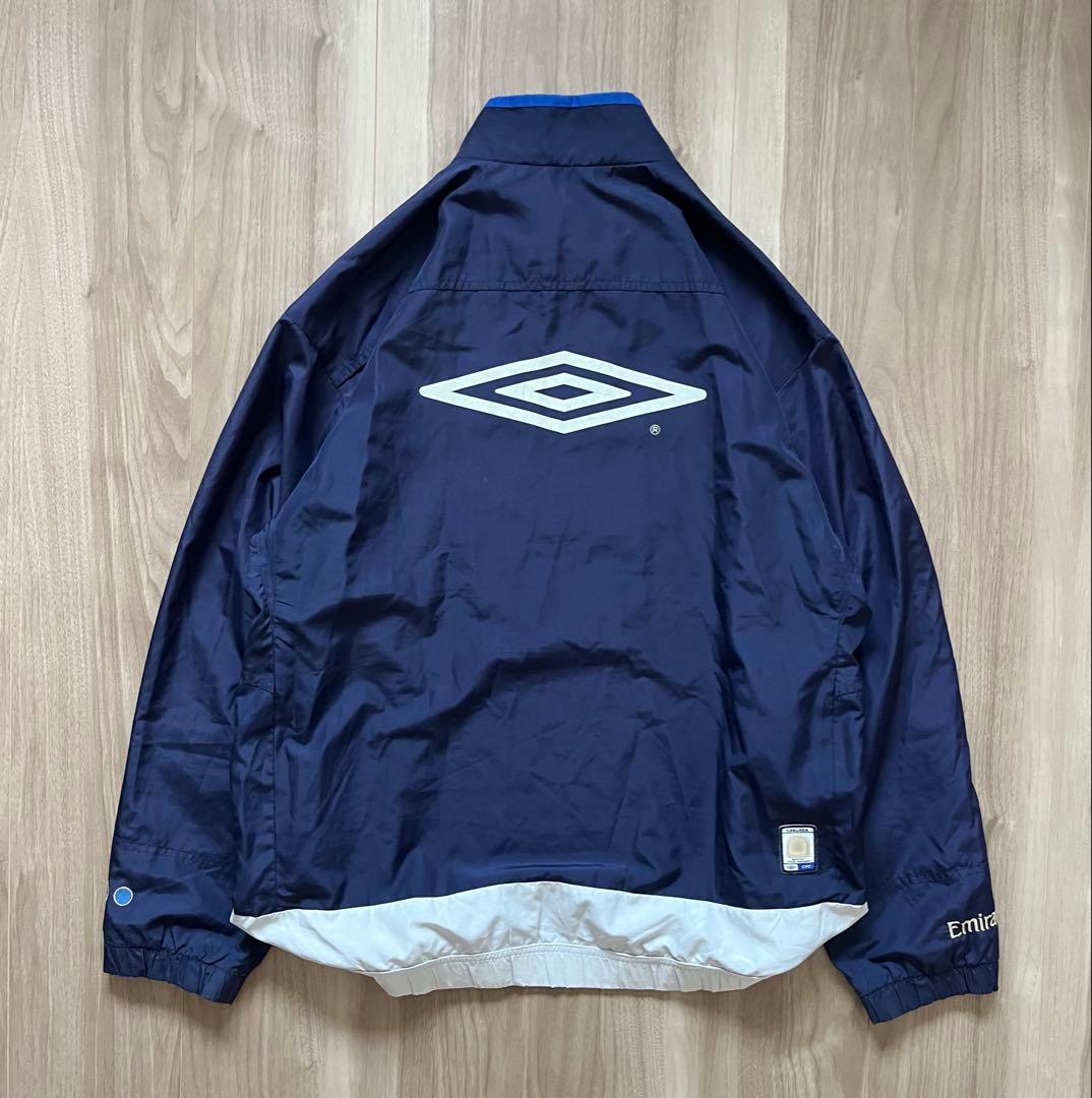 レア 00s チェルシー アンブロ ハーフジップナイロンジャケット 古着