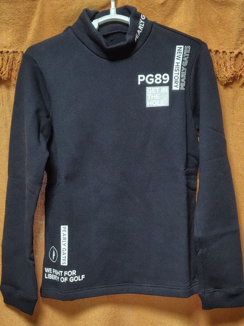 パーリーゲイツレディースコットン ストレッチ裏起毛 長袖ハイネック