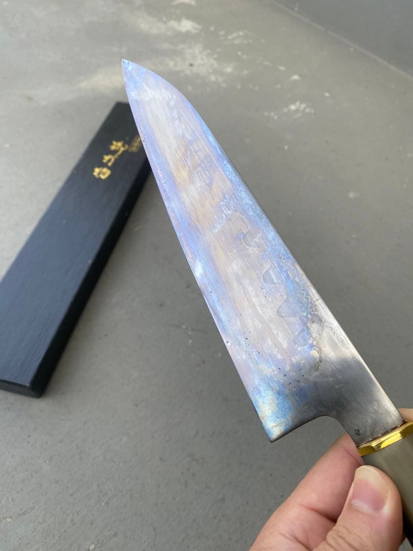 岩井 貴行 青ニ鋼 牛刀包丁 210mm