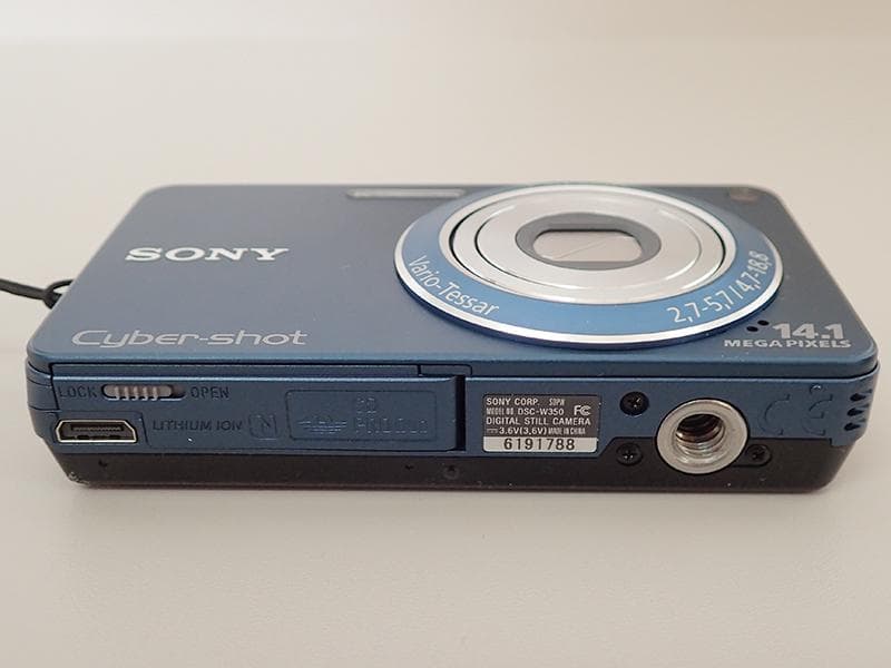 ☆882 SONY サイバーショット DSC-W350 ブルー 付属品付き - メルカリ