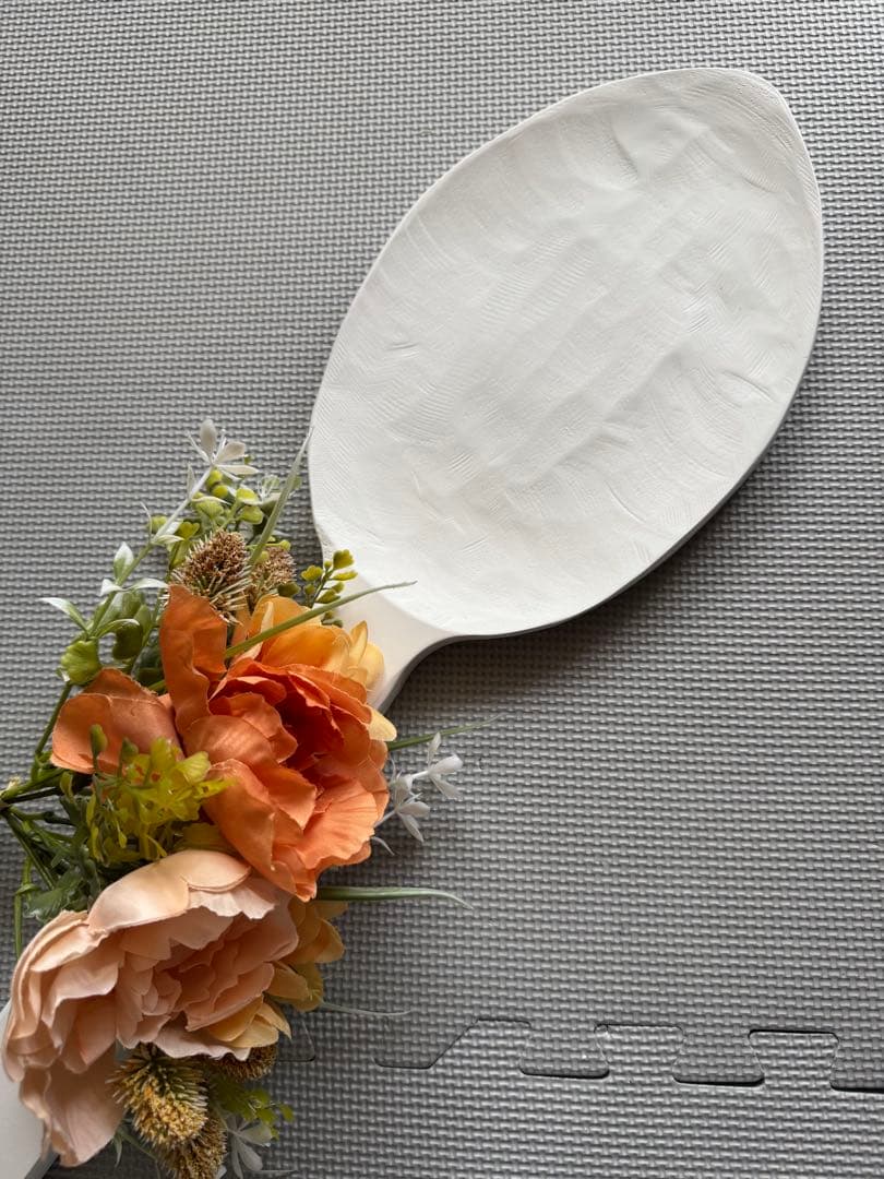 超特大 ビッグスプーン 120 結婚式 ファーストバイト 木製 白 ホワイト