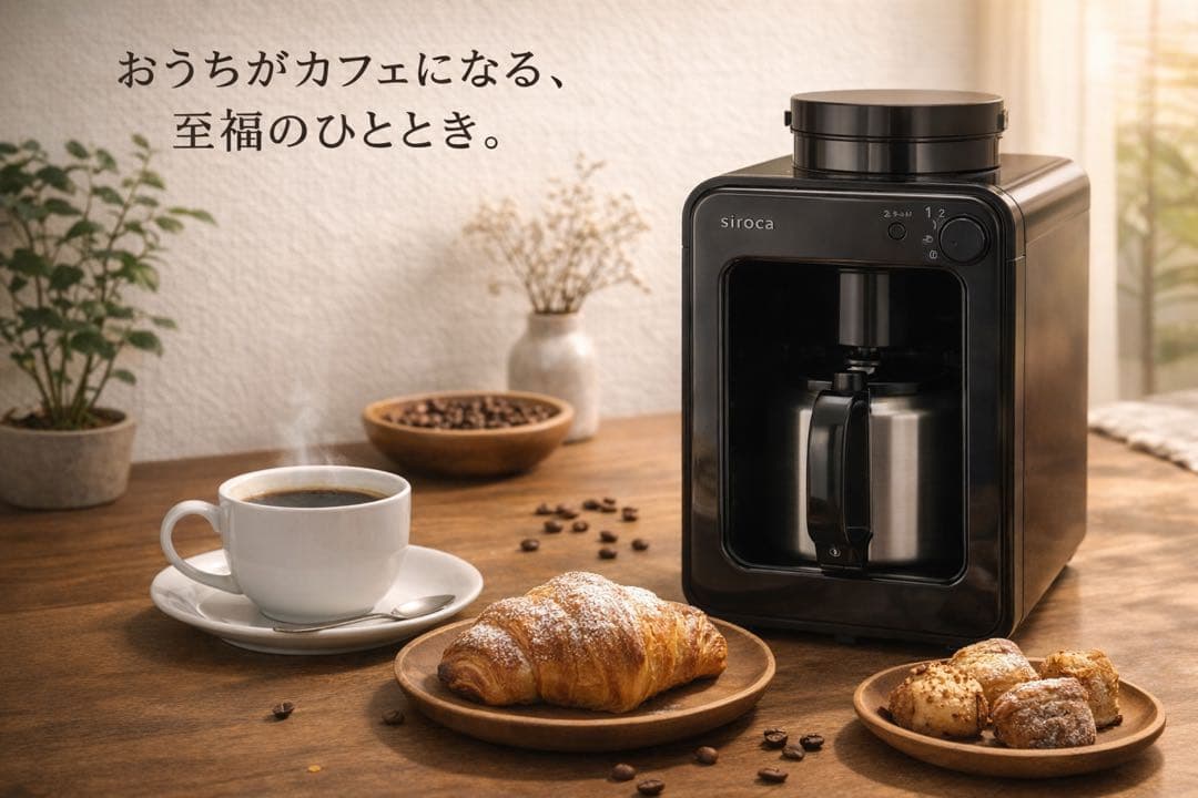 siroca 全自動コーヒーメーカー SC-A211S ブラック - メルカリ