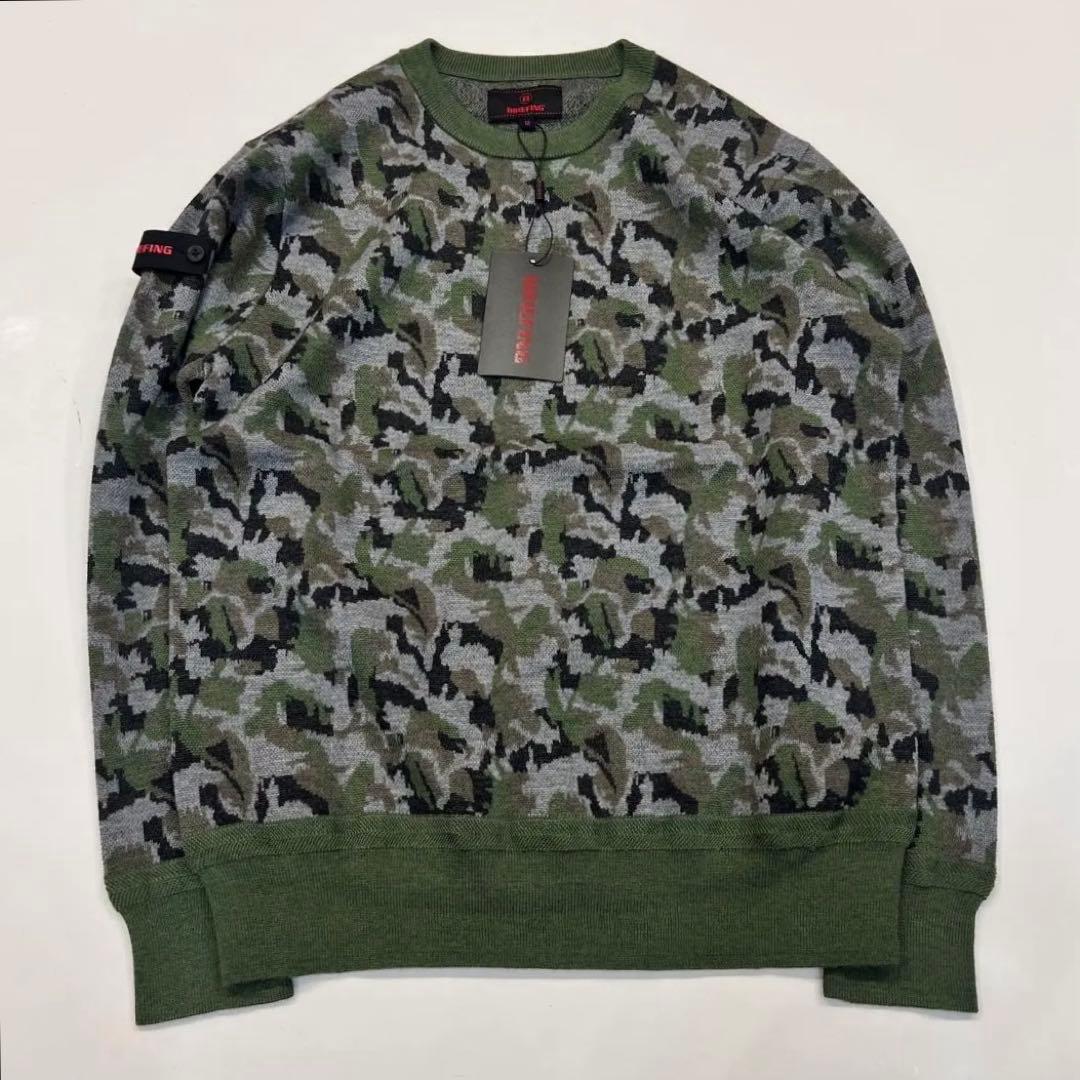新品 BRIEFING MS CAMO JQ CREW NECK KNIT - メルカリ