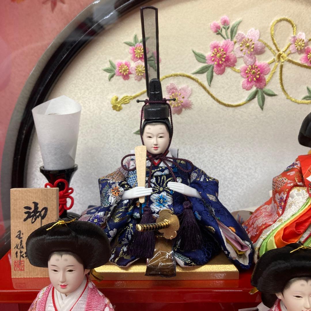 黒塗円型五人ケース