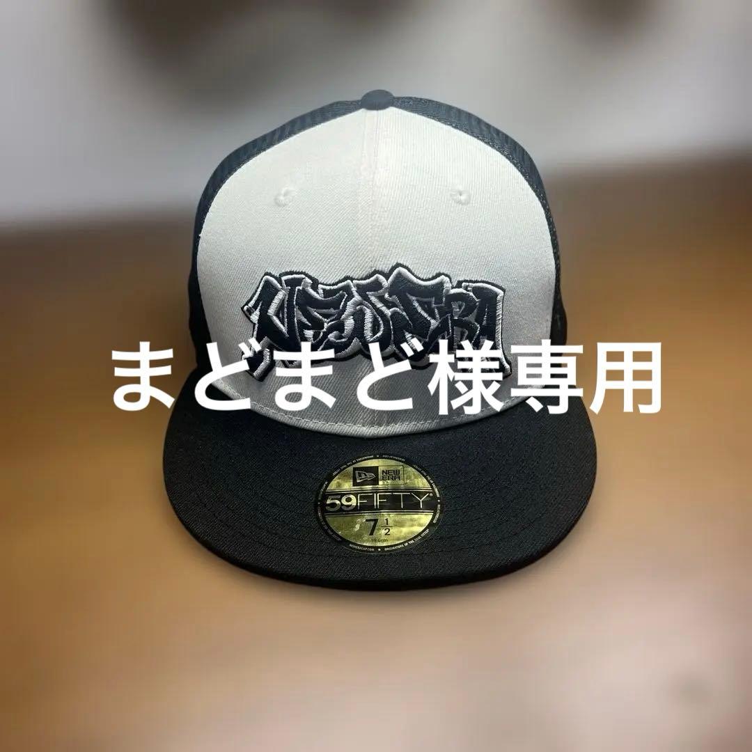 New Era 59FIFTY キャップ 7 1/2 ホワイト/ブラック - メルカリ