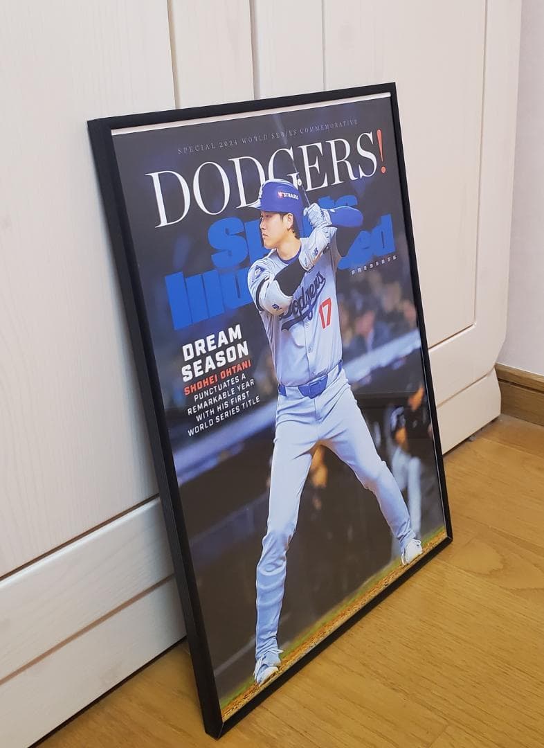 LAドジャース大谷翔平 2025年MLB WS連覇！A3ポスターフレーム付き㉑