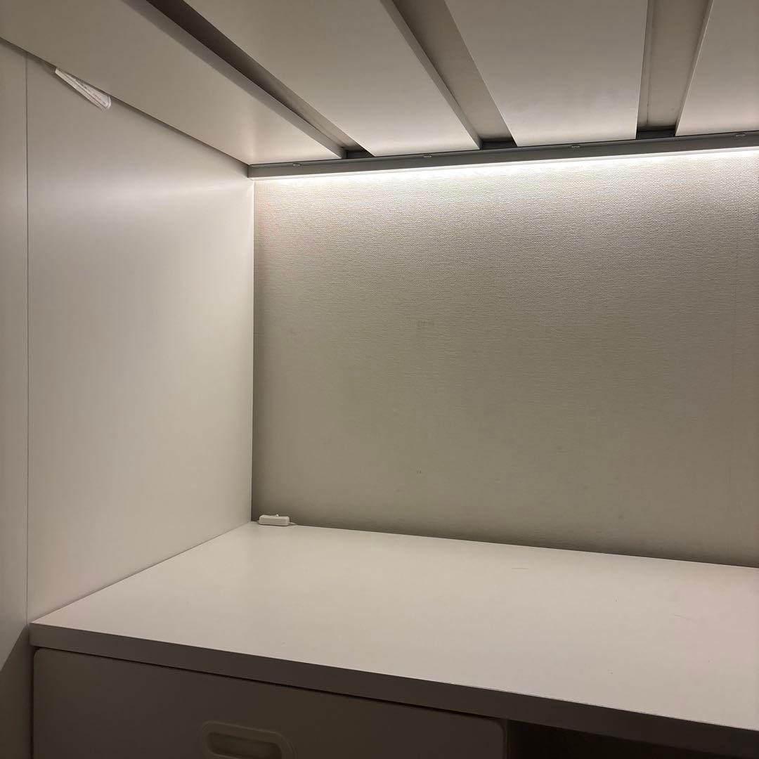 東京23区引き取り限定】 IKEA ロフトベッド 白stuva 机 ＆椅子 - メルカリ