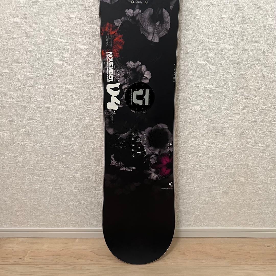 NOVEMBER D4 スノーボード 142 カバー付き グラトリ 花柄 - メルカリ