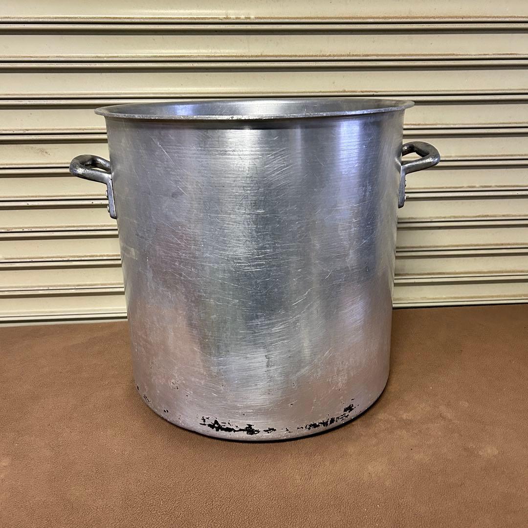 CF43☆アルミ製☆ 特大 寸胴鍋 両手鍋 直径44.5㎝ 厨房 業務用 359