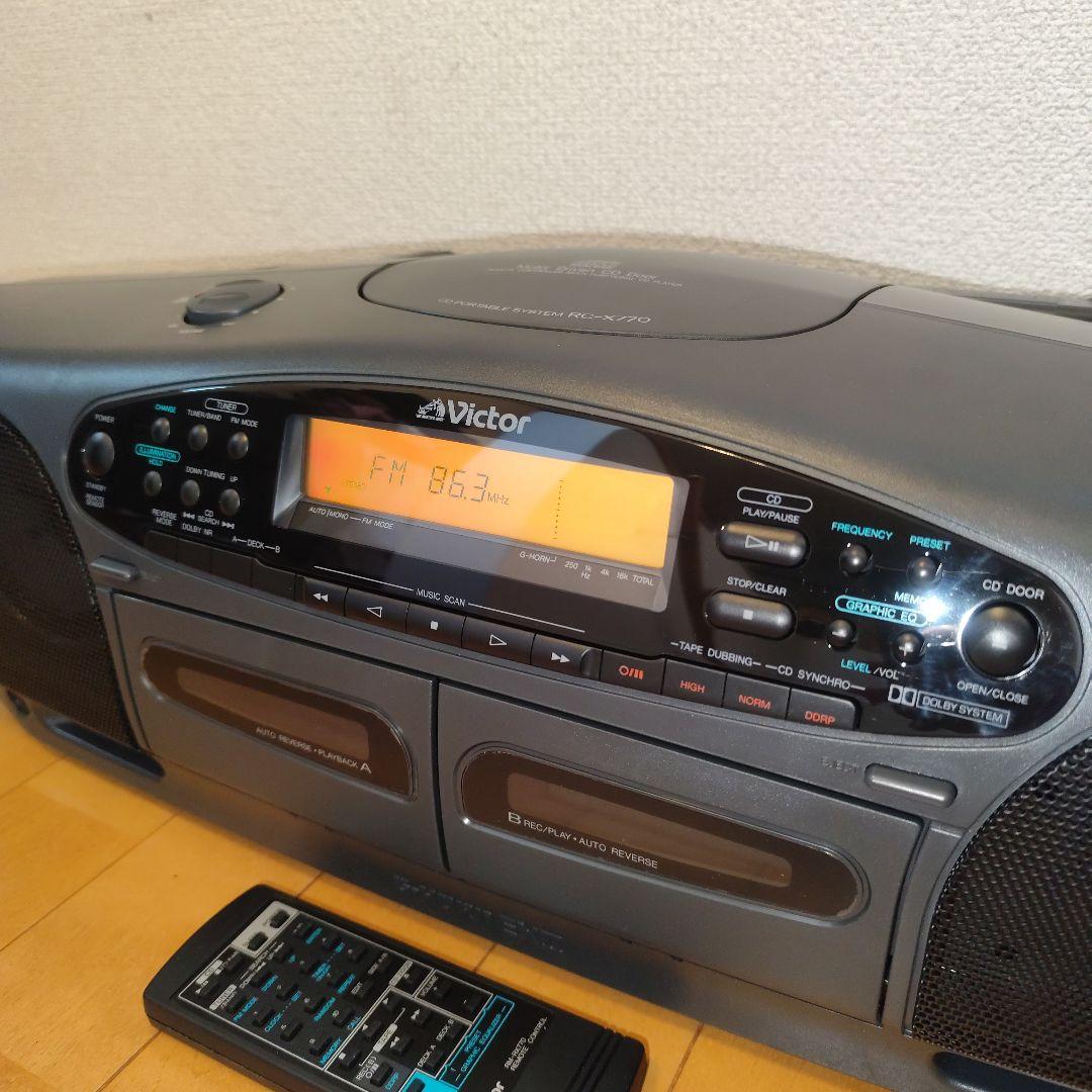 Victor RC-X770 CDラジカセ - メルカリ
